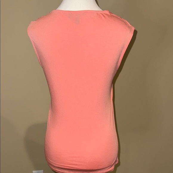 Le Chateau Tank Top Orange Bead Sequins Embellishments Sleeveless Women’s Sz S - Picture 4 of 10